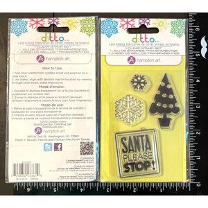 Ditto by Hampton Art Christmas Clear Stamp Set SC0506